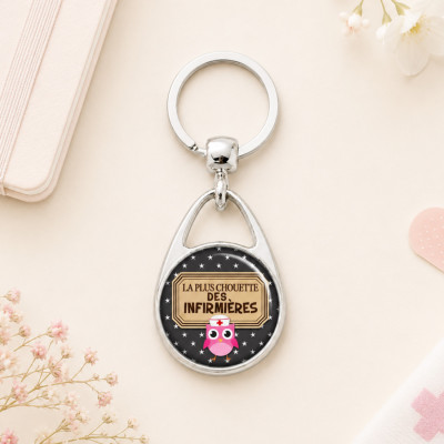 Porte clés infirmière - Idée cadeau super chouette!