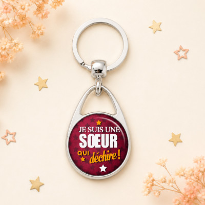 Super porte clés pour une soeur! idée de cadeau à offrir