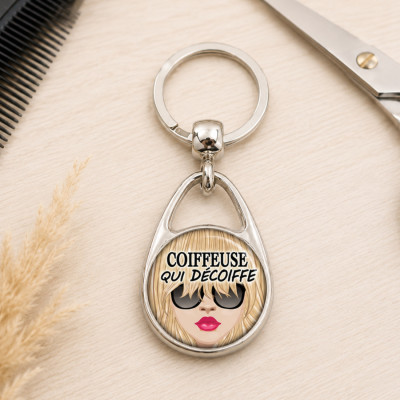 Porte clés original Coiffeuse - Livraison rapide