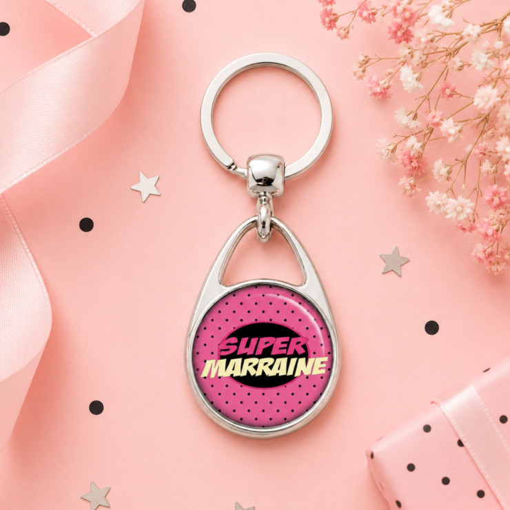                     Porte clés pour Super marraine
                  
