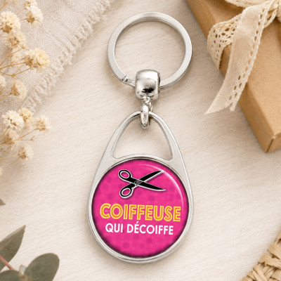 Porte clef Coiffeuse - Cadeau original