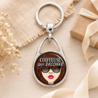 Porte clé Coiffeuse qui décoiffe