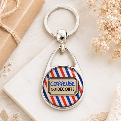 Porte clef Coiffeuse qui décoiffe - Offrez un cadeau pratique