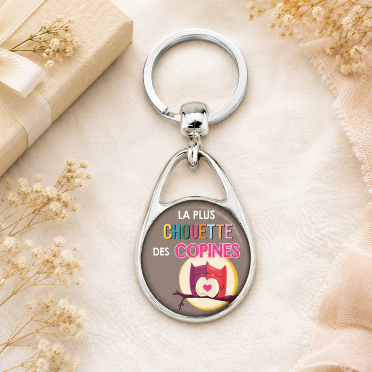       Porte clés "La plus chouette des copines"
    
