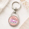 Porte clé Aide soignante - Métal - Recto Verso - Porte-clés Femme
