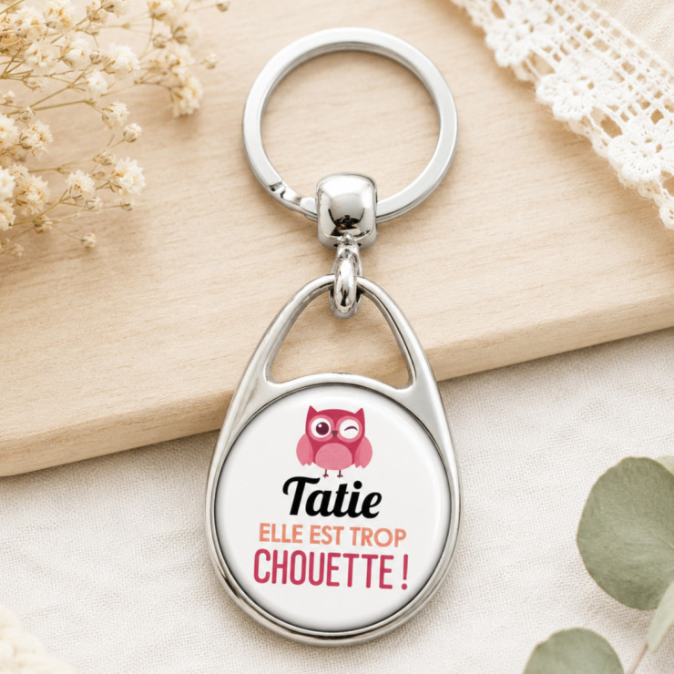       Porte clés Tatie - Blanc
    