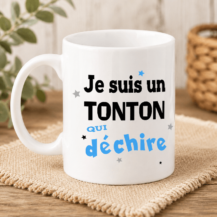                     Mug Tonton qui déchire - cadeau humour pour tonton
                  