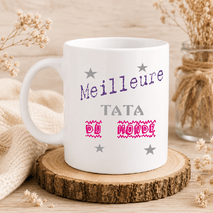                     Mug Tata - Cadeau rigolo anniversaire tata
                  