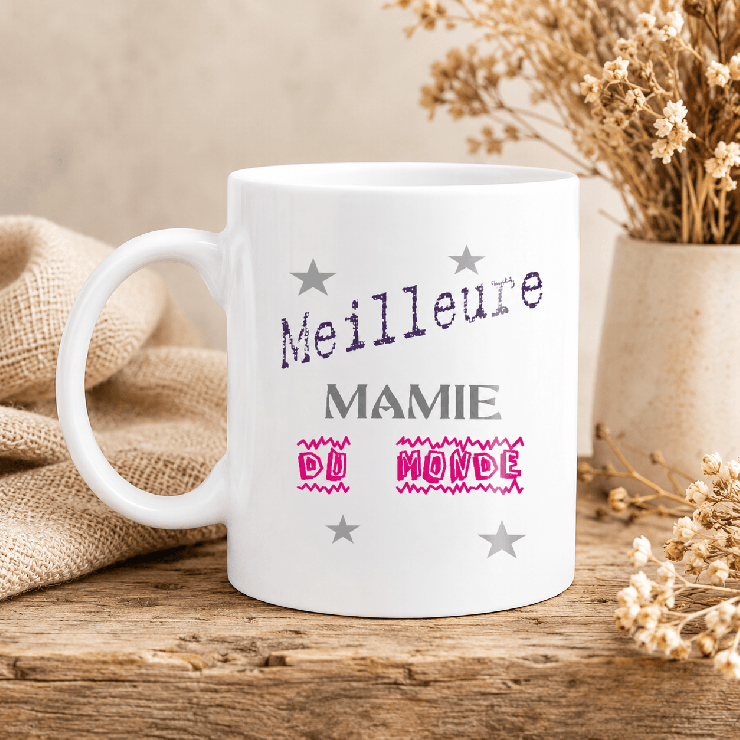                     Mug Meilleure mamie - Cadeau fête des grands-mères
                  