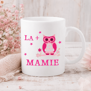 Mug Chouette Mamie - Cadeau rigolo fête des mamies