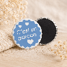 Magnet Faire part de Naissance - Garçon - Baptème - Angora - Magnets