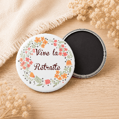 Magnet Retraite - Idée cadeau - Angora
