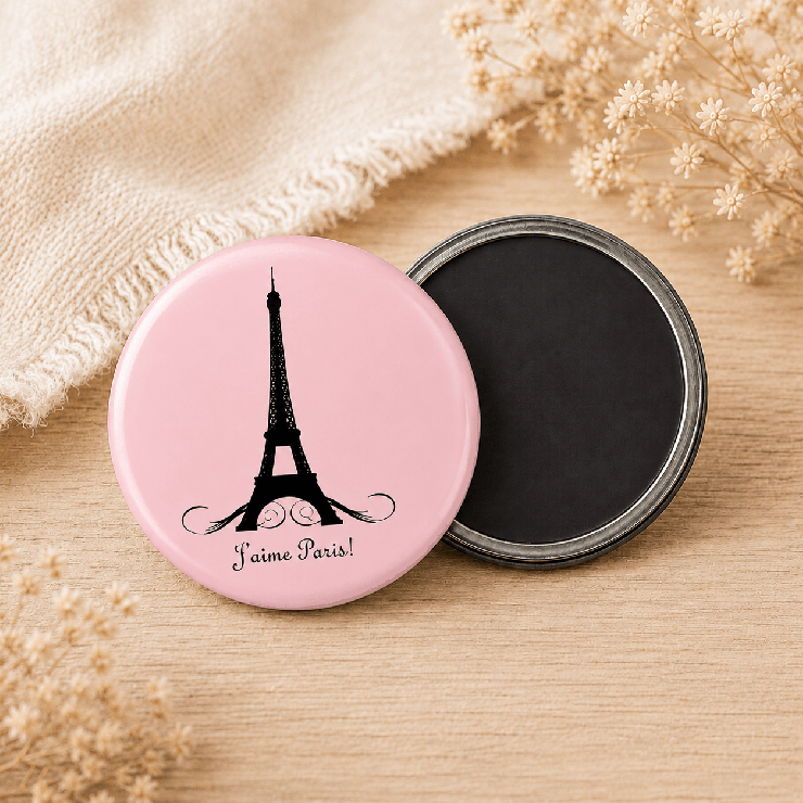                     Magnet Paris rose
                  