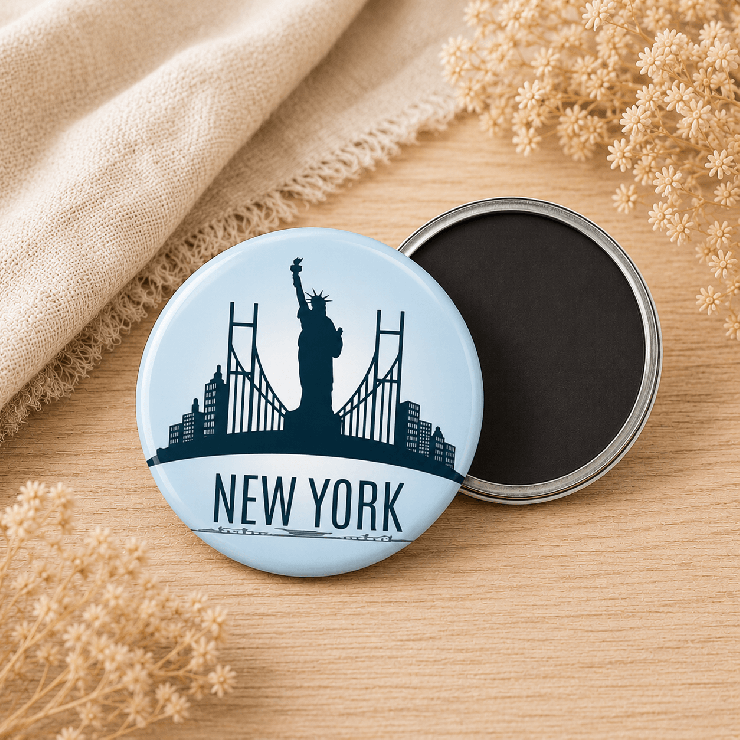                     Magnet New York - Bleu
                  