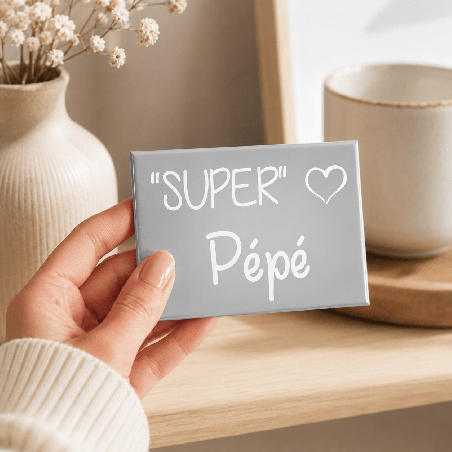       Magnet Frigo Pépé - forme rectangulaire à offrir à un papy
    