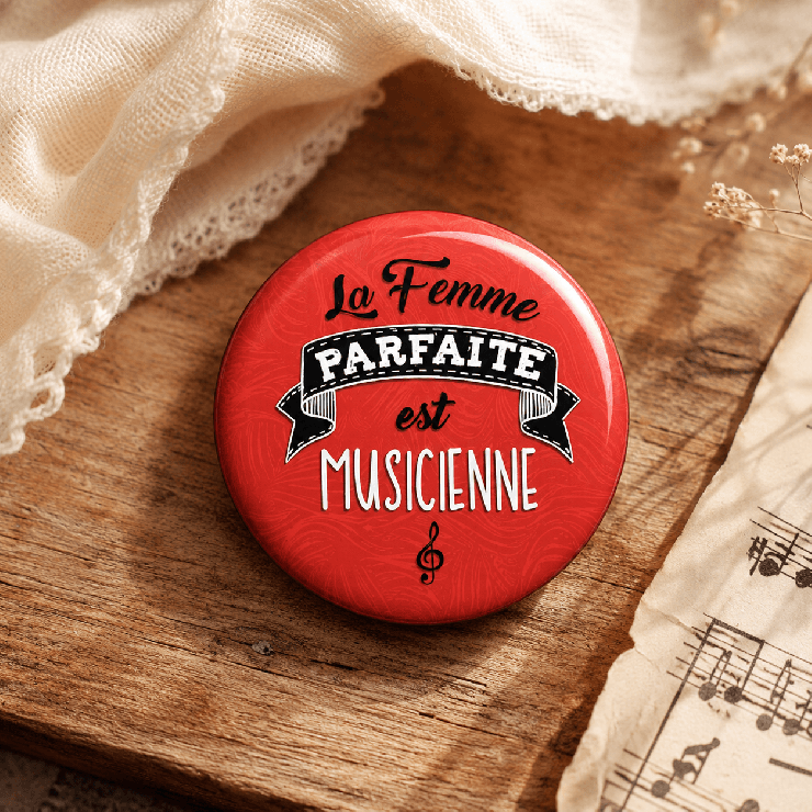       Magnet Musicienne - Aimant Frigo - Métier
    