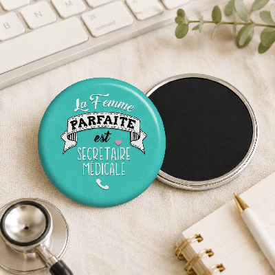 Magnet secrétaire médicale personnalisé – idée cadeau pas cher