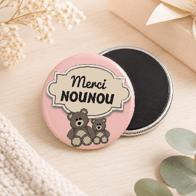 Découvrez ce Grand magnet "Merci nounou"