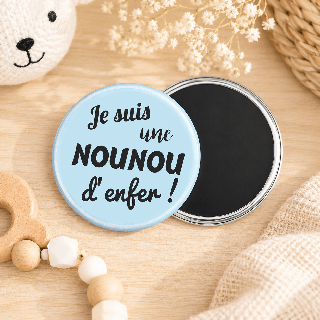 Magnet bleu pour nounou 9cm