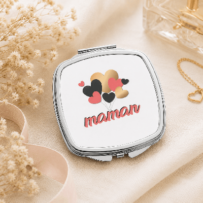 Miroir de poche Maman au meilleur Prix - Cadeau Fête des mères