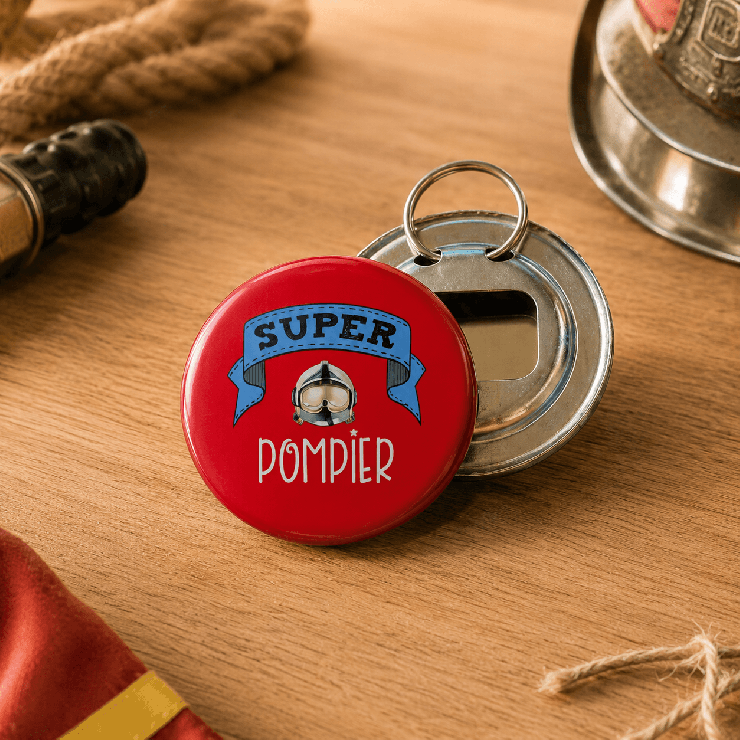                     Décapsuleur Pompier - cadeau original pour un pompier
                  