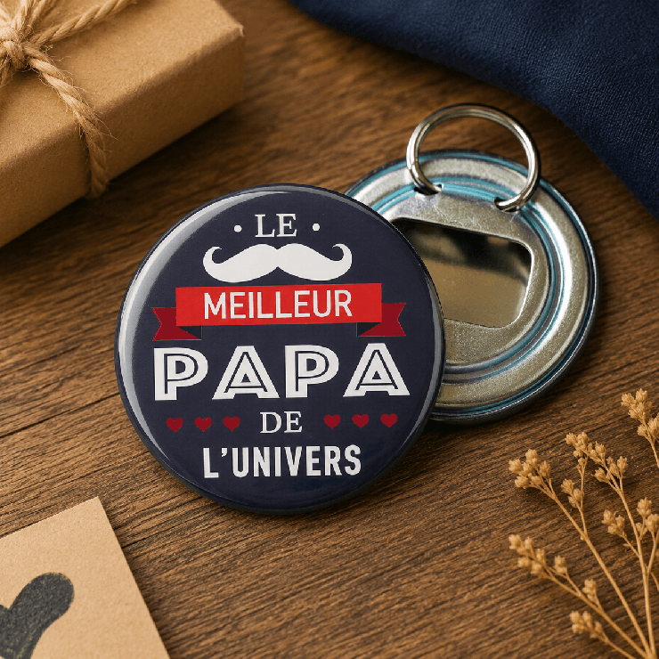                     Décapsuleur Le meilleur papa de l'Univers
                  