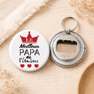 Décapsuleur Meilleur papa de l'Univers - cadeau retraite papa