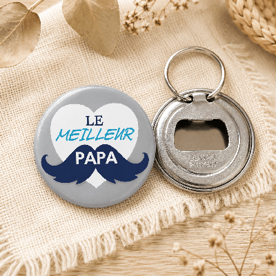 Décapsuleur Le meilleur papa gris - cadeau original papa