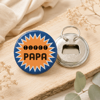 Décapsuleur Super Papa de poche - cadeau apéro papa