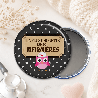 Miroir Infirmière "La plus chouette" Cadeau de qualité! - Miroir de poche