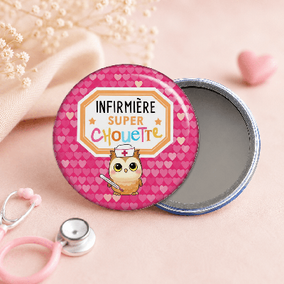 Miroir de poche Infirmière - Une chouette idée cadeau