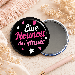 Miroir "Elue nounou de l'année" étoile