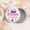Miroir de poche "Elue nounou de l'année" idée cadeau à offrir - Miroir de poche