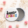 Miroir super nounou - Cadeau anniversaire - Fête - Qualité +++ - Miroir de poche