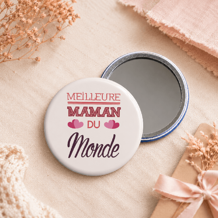                     Miroir pour la Meilleure maman du monde
                  
