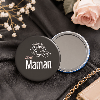 Miroir de poche "Maman"