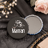 Miroir de poche Maman - 75mm - Cadeau fête des mères - Miroir de poche