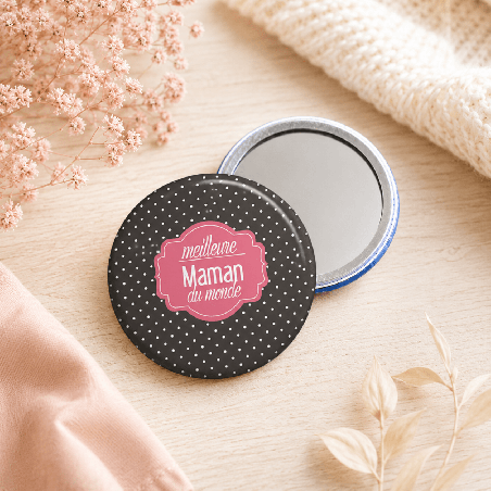       Miroir de poche "Meilleure maman du monde"
    
