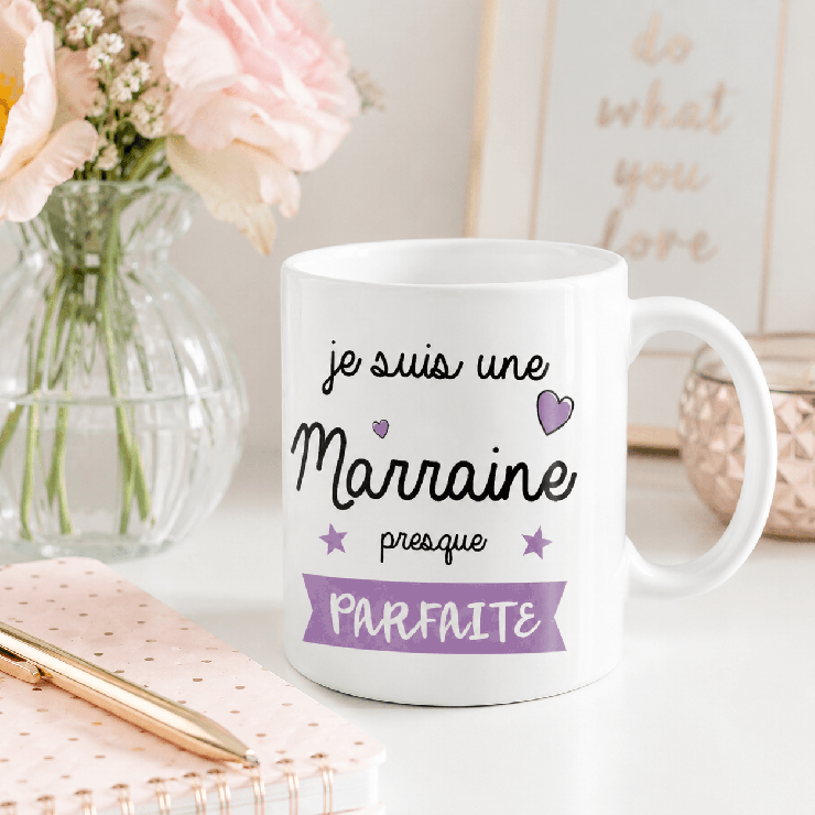                     Mug pour remercier une Marraine
                  