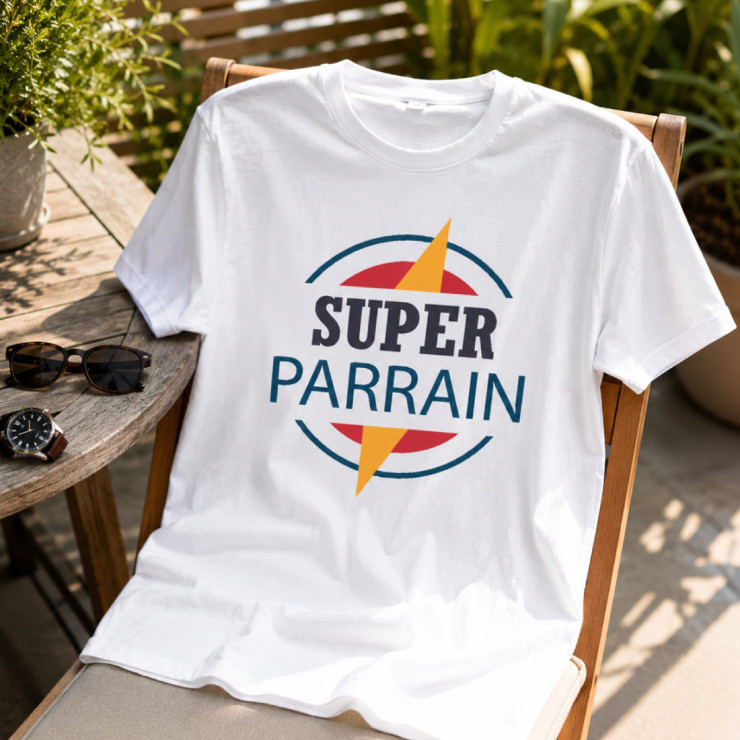                     T-shirt Super Parrain
                  