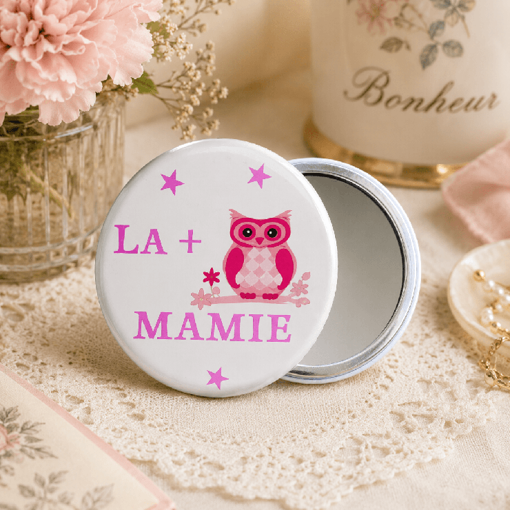                     Miroir chouette Mamie
                  