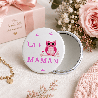 Super cadeau, un grand miroir de poche 9cm, "la + chouette Maman" - Miroir de poche