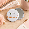 Idée cadeau femme, Miroir de poche "Je ne suis pas bordelique" - Miroir de poche