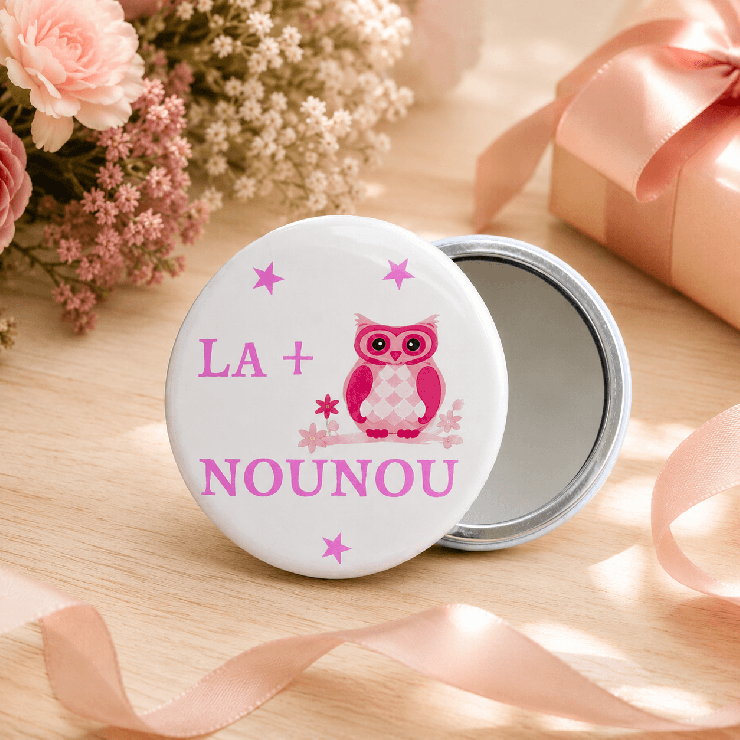                     Miroir chouette nounou
                  