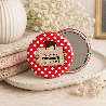 Miroir nounou qui déchire - Cadeau pour dire merci à une nourrice - Miroir de poche