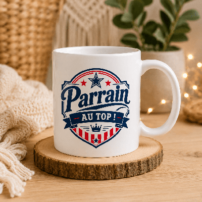 Mug thème Parrain au top