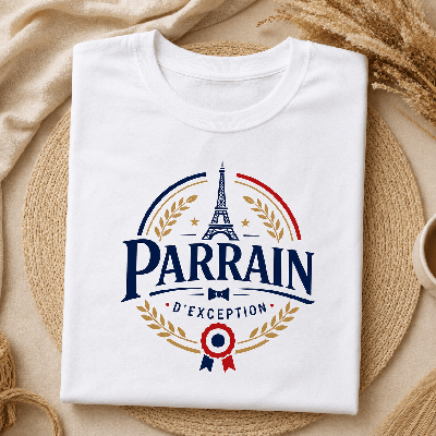 T-shirt Parrain d'exception - Idée cadeau