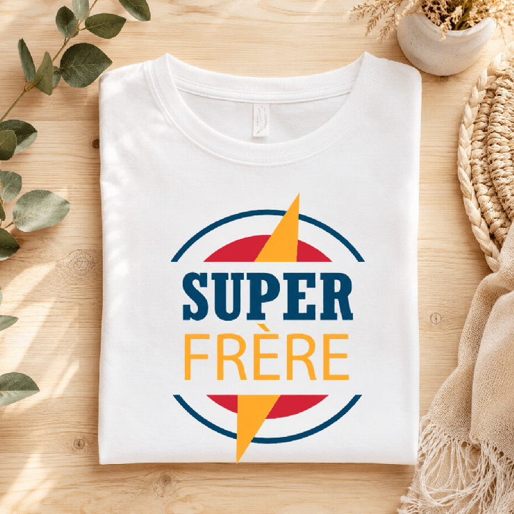                     T-shirt Super Frère
                  