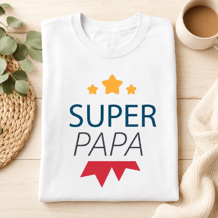                     T-shirt Super Papa
                  