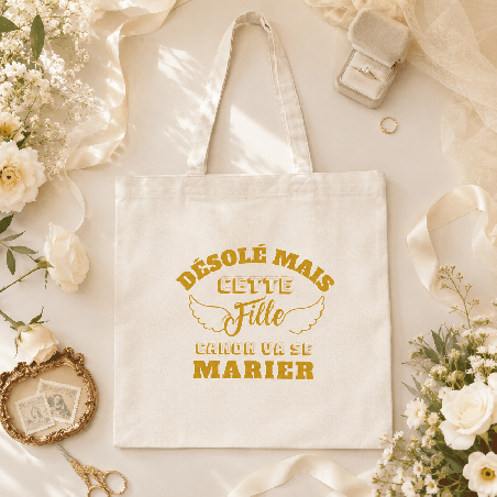       Tote bag EVJF "Cette fille va se marier"
    